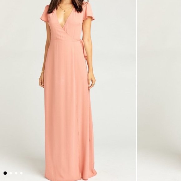 Show me your mumu wrap dress noelle flutter maxi - Picture 1 of 12